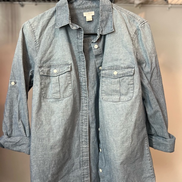 J. Crew Tops - J. Crew Light Blue Casual Button Down Shirt